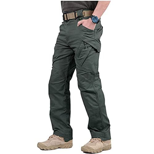 CARWORNIC Gear Men's Tactical Military Cargo Pants Stretch Cotton Outdoor Work Hiking Trousers with Multi-Function Pockets