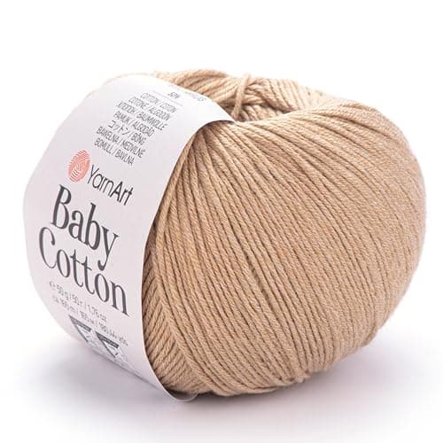 YarnArt Baby Cotton Yarn Soft Knitting Yarn for Baby Summer 50 Cotton 50 Acrylic 176 Oz 18044 Yds Ideal for Amigurumi Crochet Projects 405
