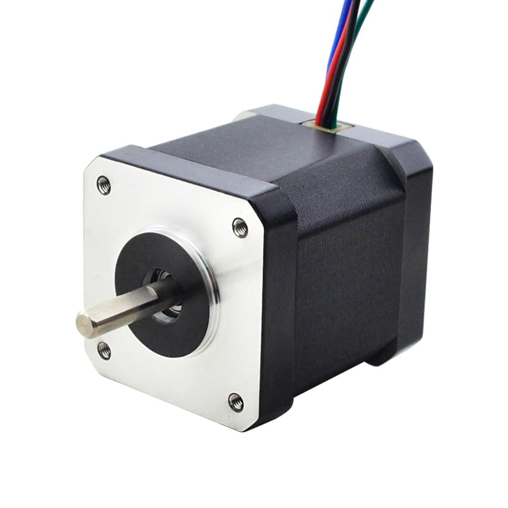 STEPPERONLINE Nema 17 Bipolar Stepper 0.9deg(400 Steps/rev) 1.68A 44Ncm(62.3oz.in) Motor