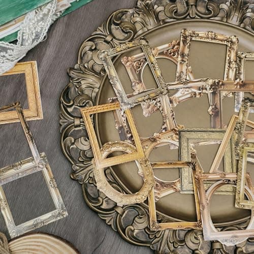 200 Pcs Vintage Frame Decorative Stickers Scrapbooking Supplies for Bullet Journals Planners Letter Card Album Making Collage Art Crafts Water Bottle Vintage Frame200PCS
