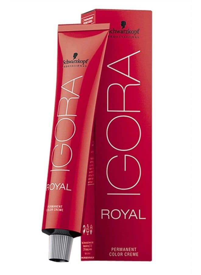 Professional Igora Royal Permanent Color Creme, 5-4, Light Brown Beige, 60 Gram