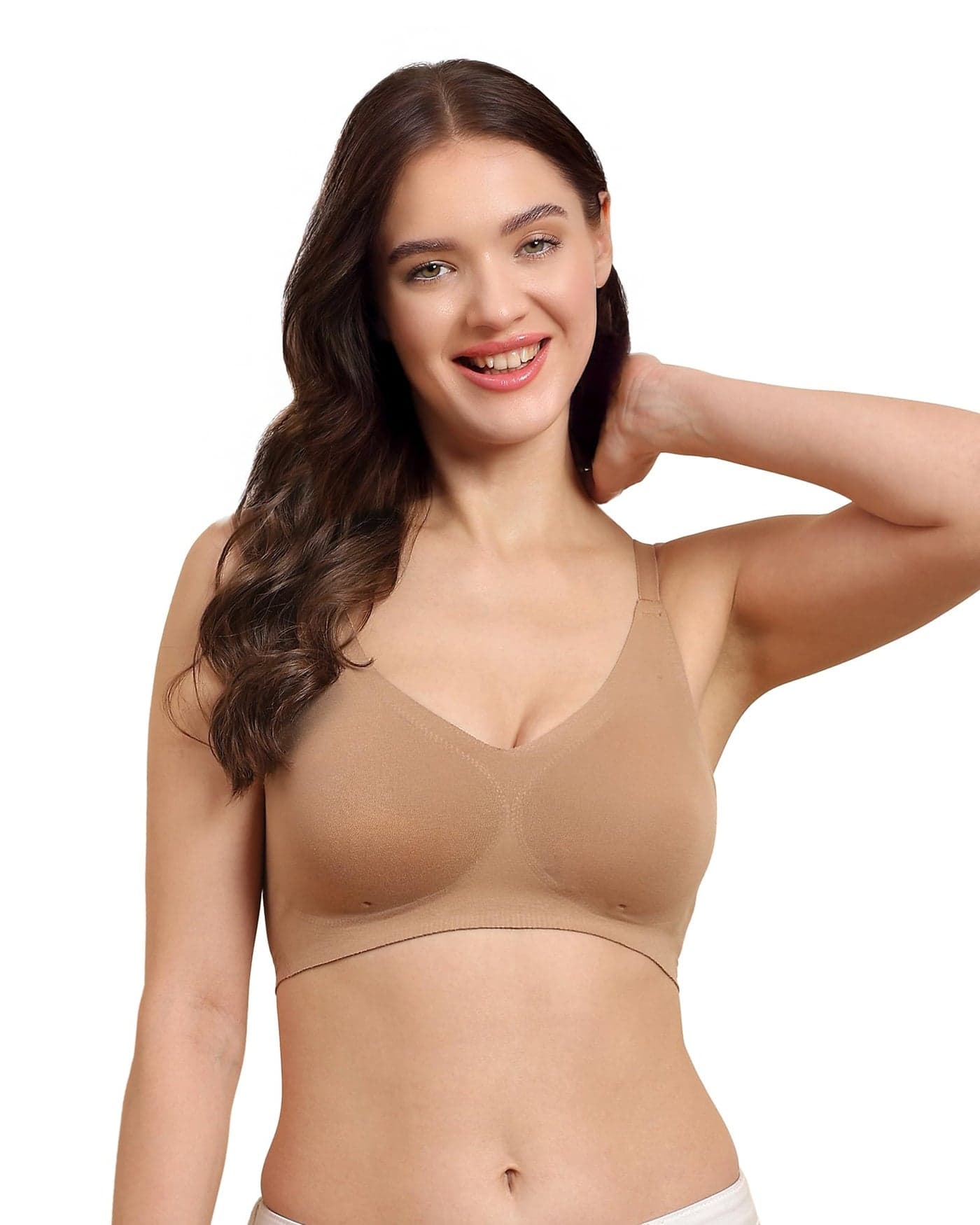 Tweens Cotton Padded Bonded Bra for Women | Full Coverage Wire-Free Bra | Seamless No-Dig Comfort | Breathable Cotton | Elastic-Free Bottom Band & Side Wings | Pack of 1|