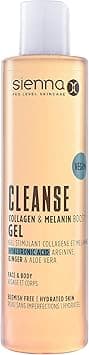 Sienna X Cleansing Gel Collagen and Melanin Boosting Gel PH Balanced Body Gel