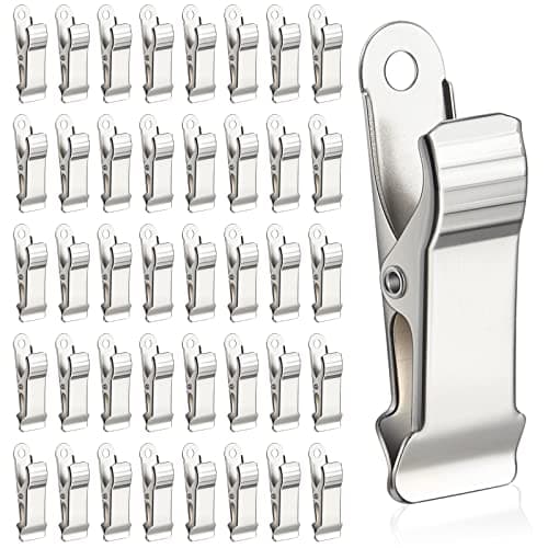 80 Pcs Metal Mini Clamps Mini Spring Clamp Crocodile Alligator Clips 12 Inch Wide for Work Smooth Jaw 516 Inch Capacity Silver