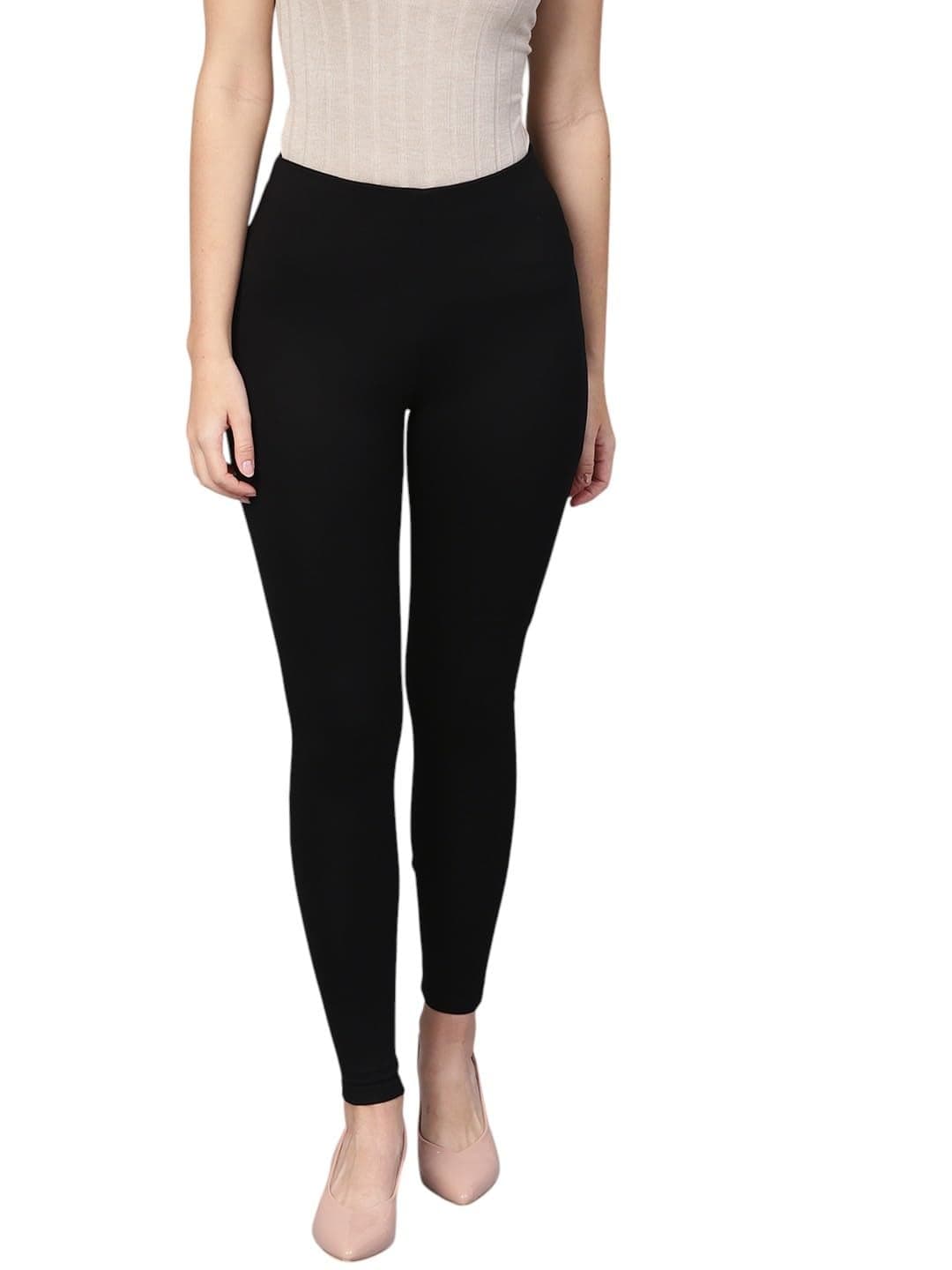 Sassafras Women's Black Knitted Slim Jeggings -XL