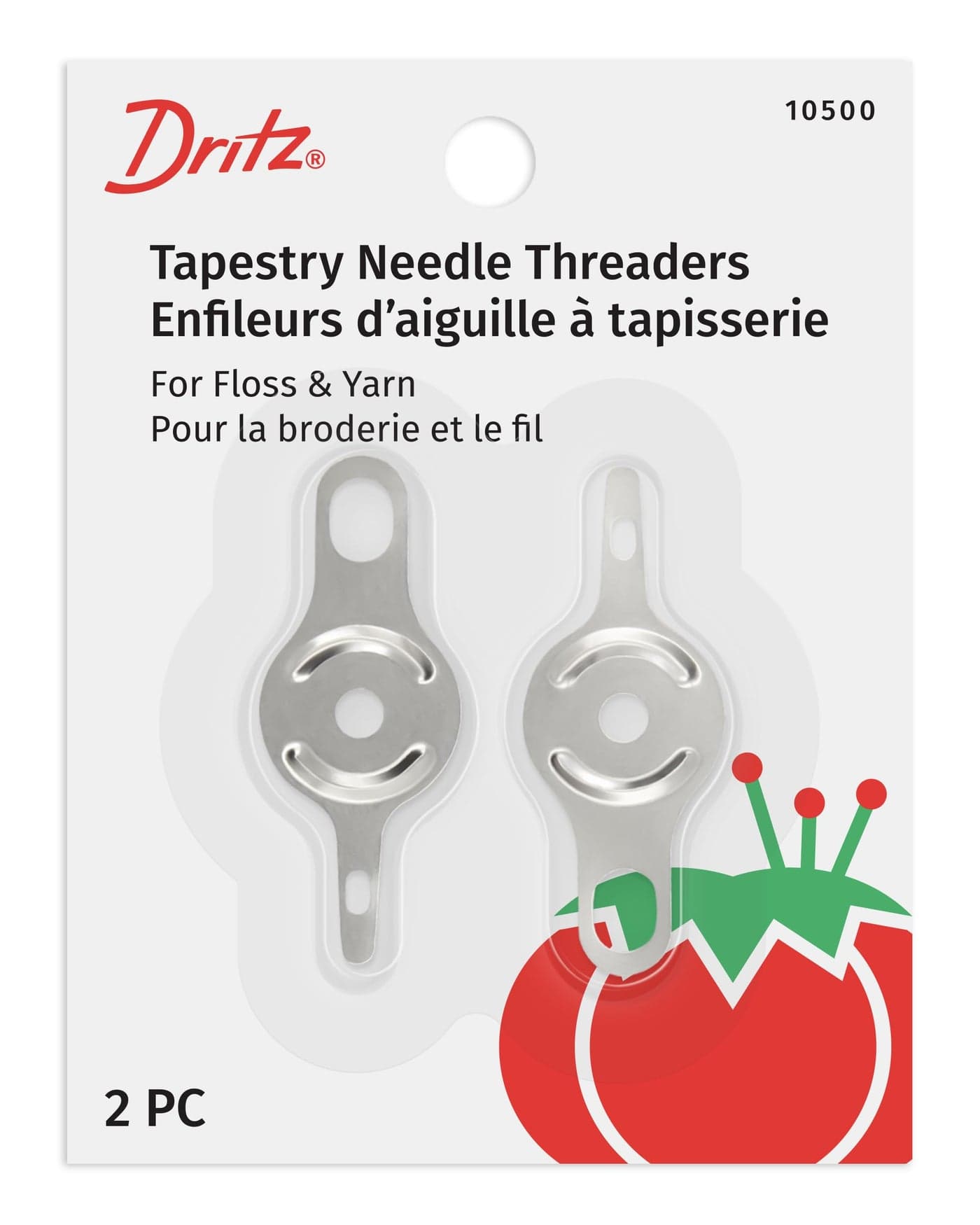 Dritz 10500 Tapestry Needle Threaders (2-Count) Silver