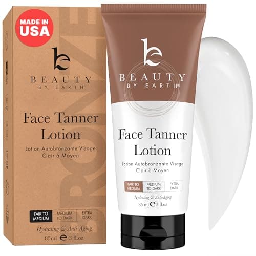 Self Tanner for Face USA Made with Organic Natural Ingredients Self Tan Tanning Lotion