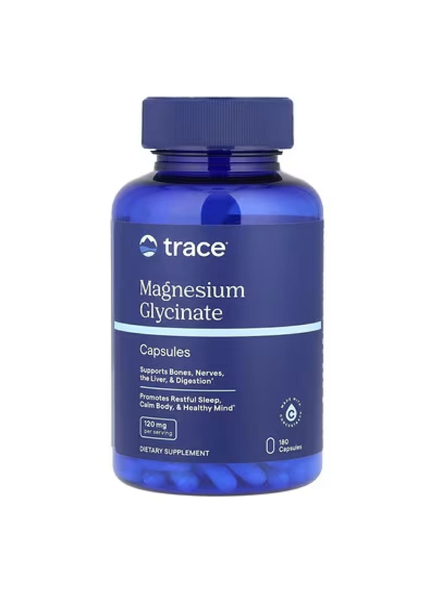 Trace, Magnesium Glycinate, 120 mg, 180 Capsules