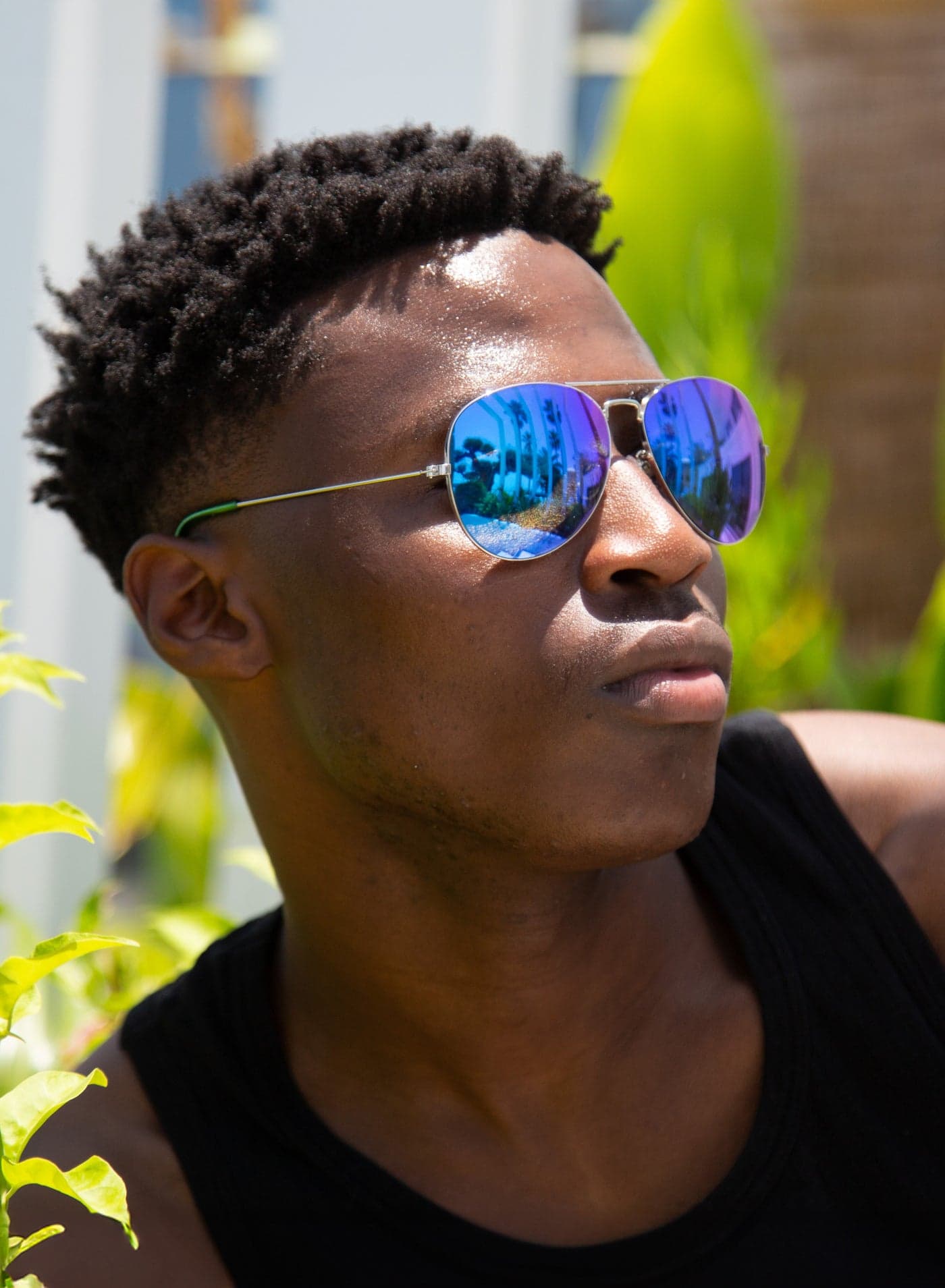 ZAAS Blue Mirrored Aviator Sunglasses – Stylish Men’s UV Protection