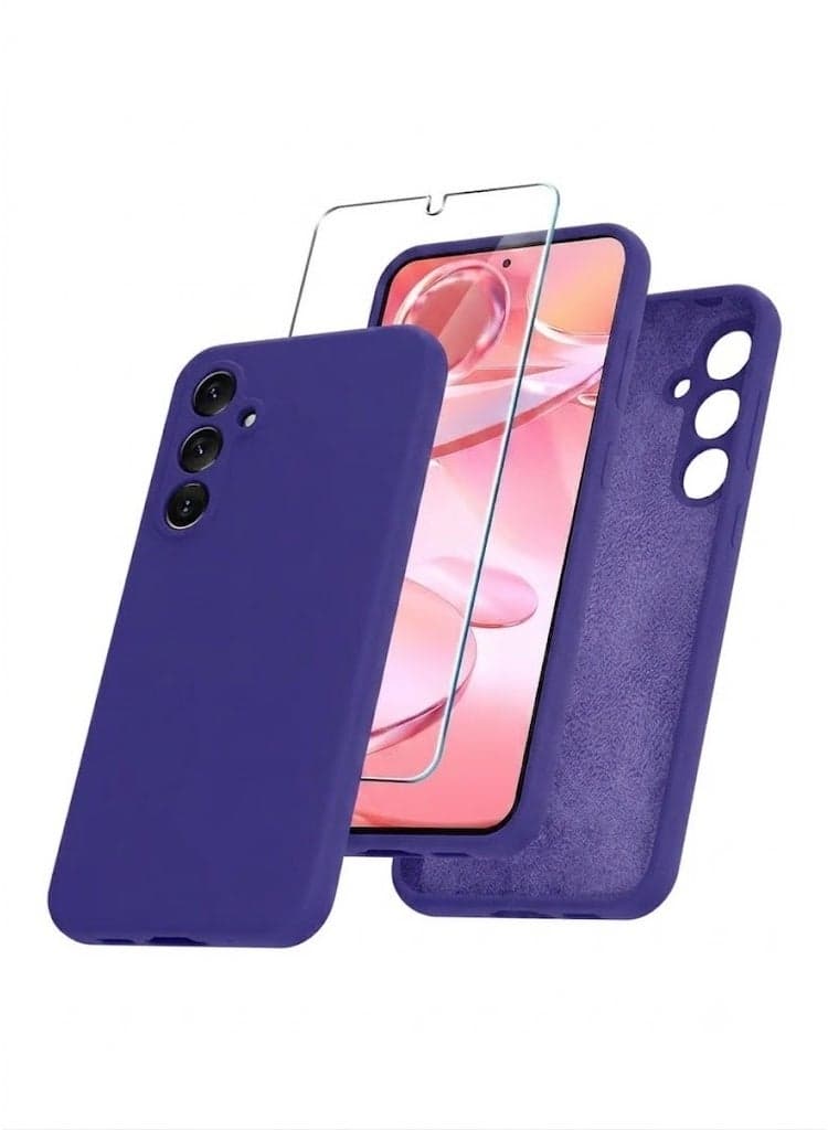 Samsung Galaxy S23 FE Case | Soft Silicone Phone Case with 1 Screen Protector | Anti-Scratch Microfiber Lining | Full Body Shockproof Slim Cover | Wireless Charging Compatible | Stylish Pink Protective Case for Samsung Galaxy S23 FE