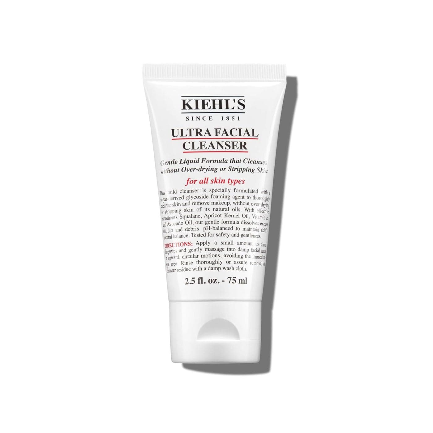Kiehl's Ultra Facial Cleanser, Gentle Face Wash for All Skin Types, Foaming and Hydrating Formula, Gently Exfoliates and Moisturizes, Removes Makeup and Oil, Dermatologist-Tested and Fragrance-Free