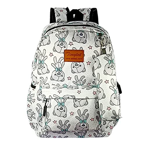 Tinytot 20 Litre Lightweight Waterproof Backpack Bags for Women - 17 Inch College Bag for Girls with Pencil Pouch, Medium School Bag for Girls 8+ Years, Office & Picnic Bag