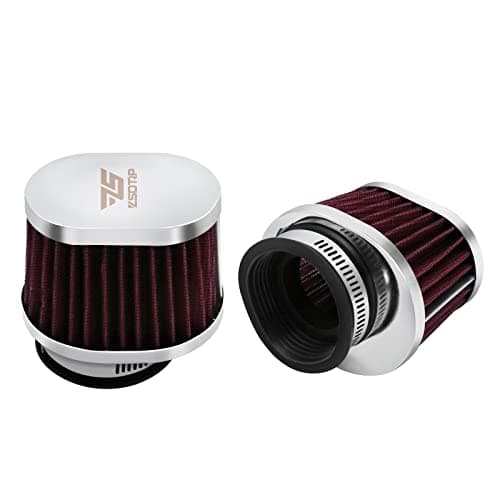 2PCS Motorcycle Air Filter Universal 60MM Replacement Engine Filter Dirt Bike High Performance Air Filters Fit Motocross Carburetor Cleaner for Pit Bike Scooter Moped ATV