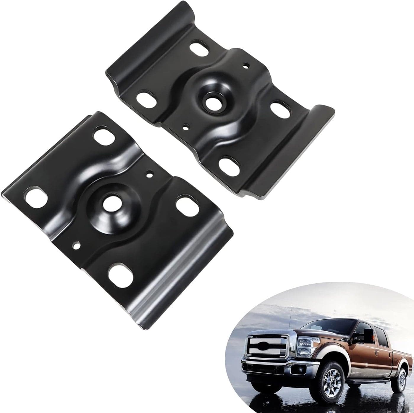 SEBLAFF Rear Suspension Axle Leaf Spring Bracket U-Bolt Top Plate Replacement for 1999-2010 F250 F350 Super Duty Excursion