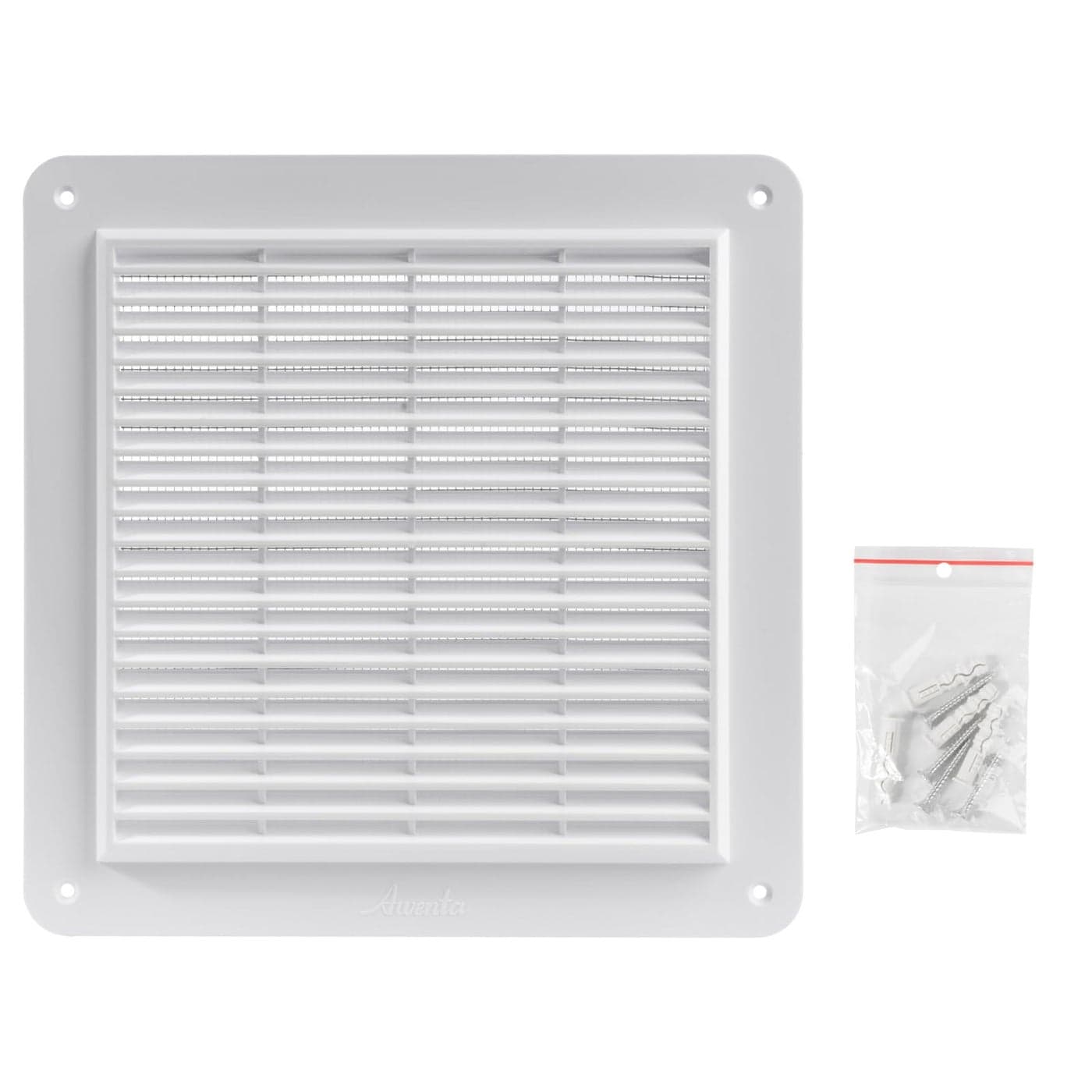Vent Systems 10 x 10 Overall Inch White Metal Vent Cover Durable Wall and Ceiling Grilles with Builtin Mesh and Louvers Easy Installation for HVAC Air Return and Exhaust System