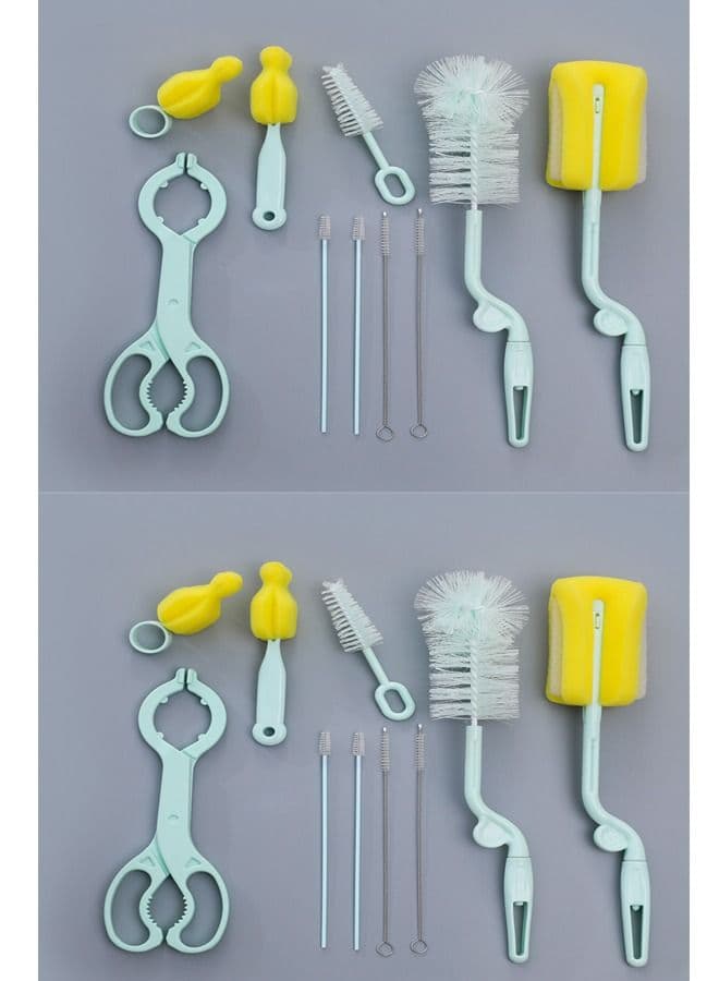 20-Piece 360 Degree Rotating Bottle Cleaning Brush Set for Cleaning Baby Bottles, Pacifiers, Sports Bottles, Vases and Glassware