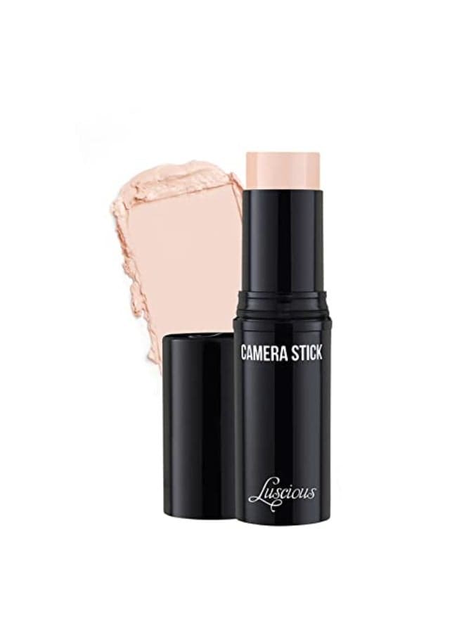 True Luscious Camera Stick Foundation Full Coverage Cream Foundation Hydrating Lightweight NonComedogenic Vegan ParabenFree Natural Finish Flawless Skin 049 oz Shade 00 Pink Porcelain