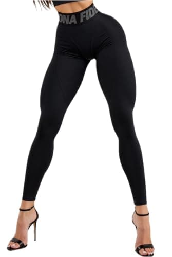 Bona Fide Butt Lifting Leggings for Women - Scrunch Butt Leggings High Waisted Tummy Control - Gym Workout Yoga Pants