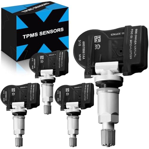 YZHIDIANF 68078861AA Pre-Programed Tire Pressure Sensor Fit for:-Jeep Liberty 2005-2012 Grand Cherokee 2005-2007 Wrangler for:-Chrysler 200 300 for:-Dodge Charger Durango for:-Suzuki 315MHz TPMS 4PCS