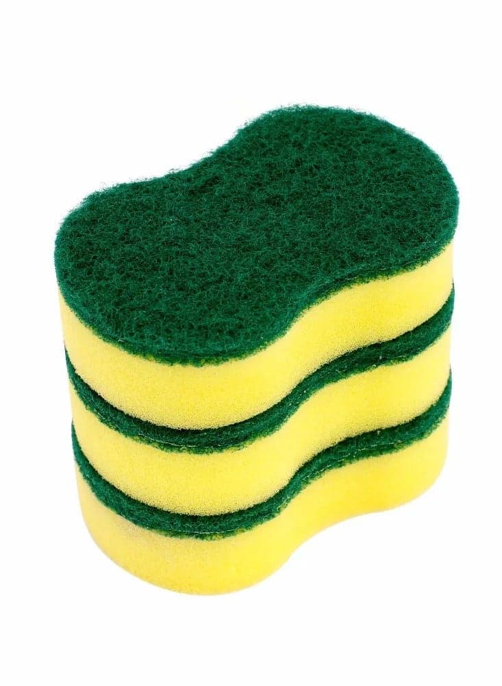 Green Classy Touch Sponge for Kitchens & Tile Pack of 3