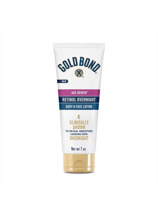 Age Renew Retinol Overnight Body & Face Lotion, With Retinol & Peptide Complex, 7 oz.