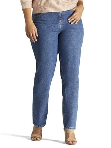Lee Relaxed Fit All Cotton Straight Leg Jean, Jeans womens, Livia, 28 Plus