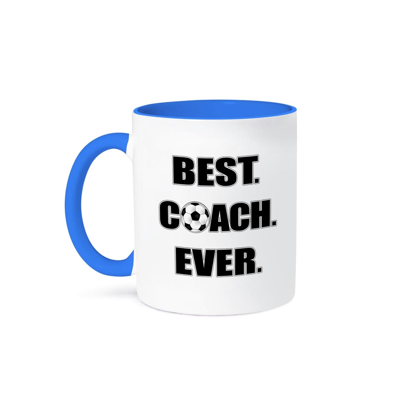 3dRose Best Coach EverBlack and White Two Tone Mug 1 Count Pack of 1 Multicolor