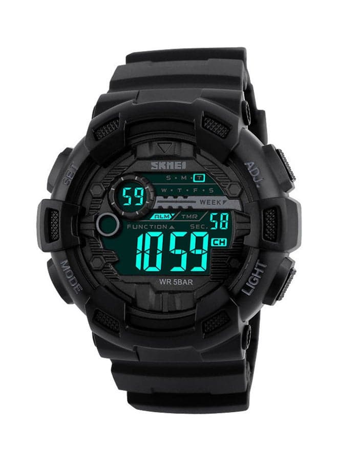 men Silicone Digital Watch NN0020SK1243-Black