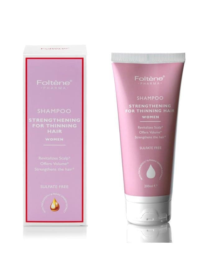 Strengthening Shampoo for Women – Reduces Thinning, Boosts Volume, and Enhances Hair Health – Thickening, Silicone & Sulfate-Free Formula for Fuller Strands (6.76 fl. oz.)