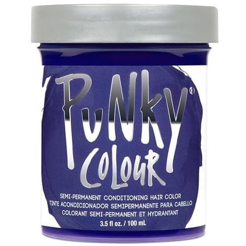 Punky Violet Semi Permanent Conditioning Hair Color NonDamaging Hair Dye Vegan PPD and Paraben Free Vibrant Hair Color Easy To Use Lasts Up To 35 washes 35oz