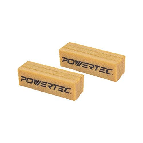 POWERTEC 4-1/2" Abrasive and Skateboard Grip Tape Cleaning Stick Sandpaper Cleaner 2 Pack, Natural Rubber Eraser for Sanding Belts & Discs and Skateboard Grip Surfaces (71424)