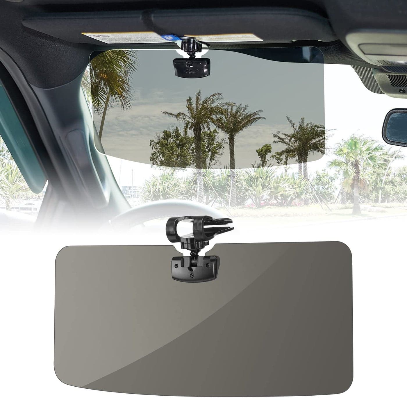 JOYTUTUS Sun Visor for Pickup Truck Polarized Sun Visor Extender for Truck Universal UV400 Car Visor Extension AntiGlare Easy to Install Protect from GlareUV RayStray Light