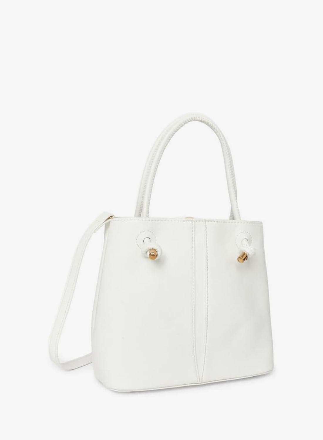 Knot Dual Handle Handbag with Zip Closure