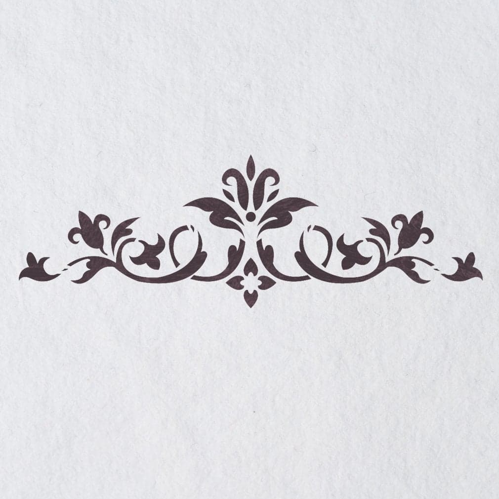 J BOUTIQUE STENCILS Wall Stencils Border Stencil Pattern 072 Reusable Template for DIY Wall Decor