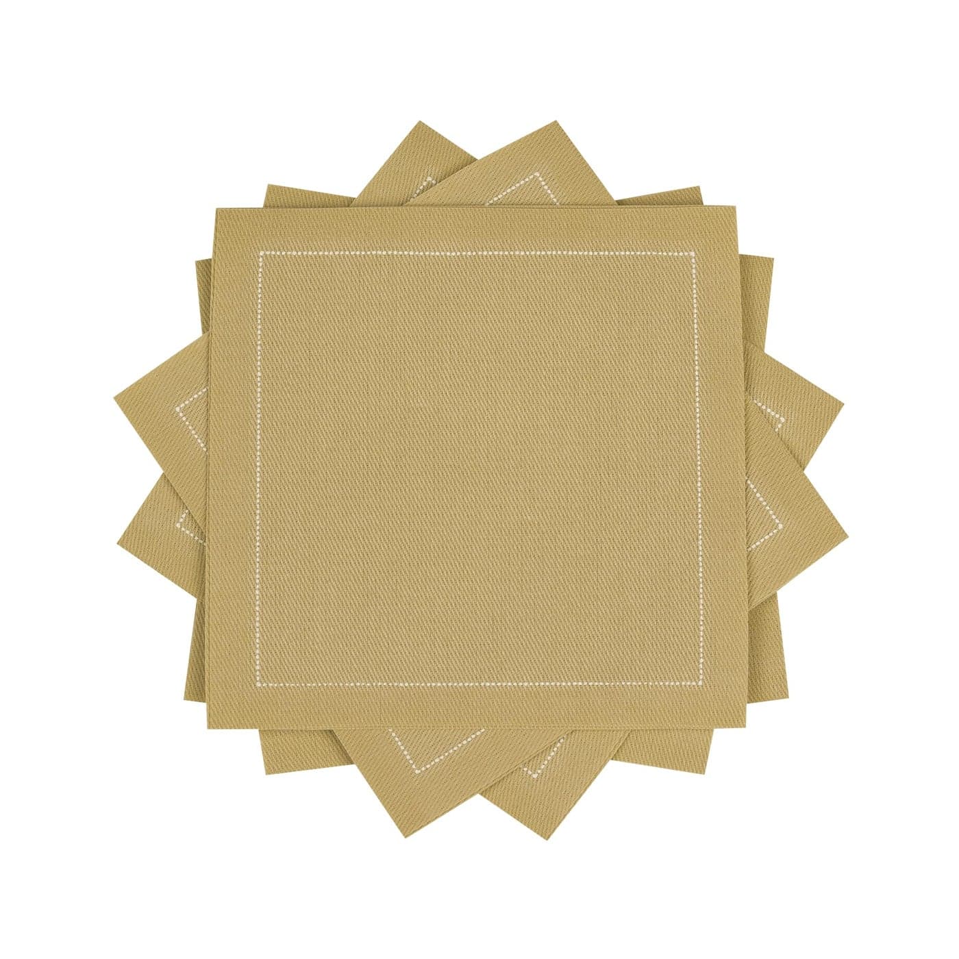 Sand Cotton Cocktail Napkins 100 Cotton 50 x pack 45 x 45 Hotel Quality Soft Absorbent Ideal for Home Party Special Events Bridal Showers Wedding Anniversary Birthdays