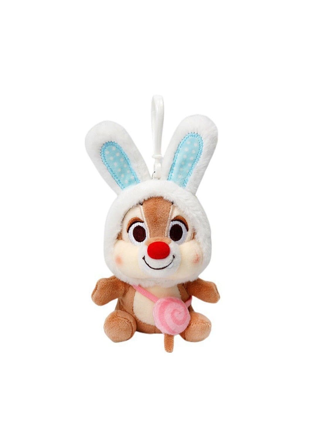 10cm Cute Plush Keychain Toy, Blue Rabbit Ears Plush Texture Bag Pendant Decoration Suitable For Children Over 0 Years Old Toy Gift (Cute Chipmunk Pendant)