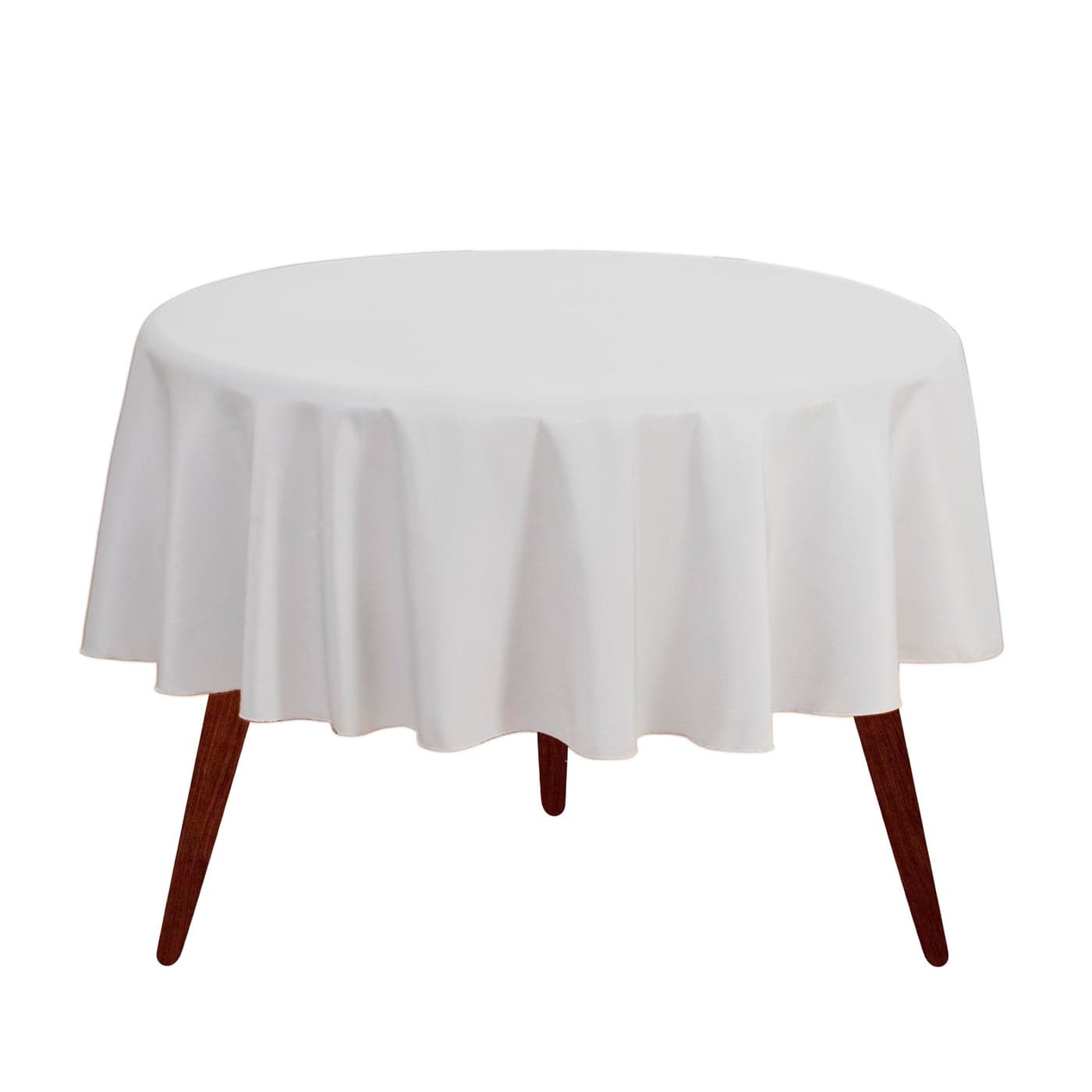 Gee Di Moda Round Tablecloth 90 Inch White Round Table Cloth for 30 to 60 Inch Round Tables Heavy Duty Washable Fabric for Buffet Table Holiday Party Dinner Wedding Baby Shower