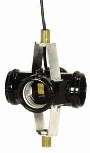 Satco Lighting 90-464, 4 Light Cluster Socket 1 3/4'' 1/8 IP Threaded Bottom Bracket with 1/2'' Nipple