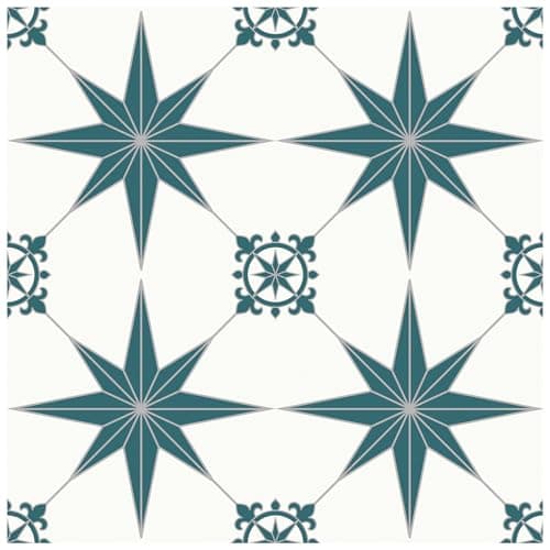 MORCART Peel and Stick Floor Tile SelfAdhesive DIY Vinyl Flooring Removable and Waterproof Tile Sticker for Bathroom Kitchen Wall Bedroom Stairs 20PCS787 x 787Blue Spruce Star