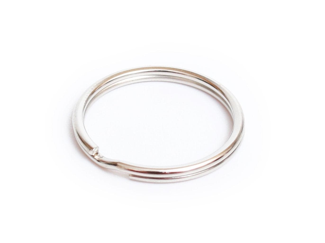 Prudance 50PCS Metal Round Split Ring Key Rings Heat Treated for Strength 1230mm Diameter