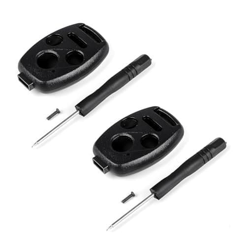 Wevdn 2 PCS Key Fob Case Shell 31 Button NO Cutting Keyless Entry Remote Key Shell Key Fob Case Replacement for 20032012 Accord 20062013 Civic EX 20092015 Pilot 20052006 CRV 2pcs