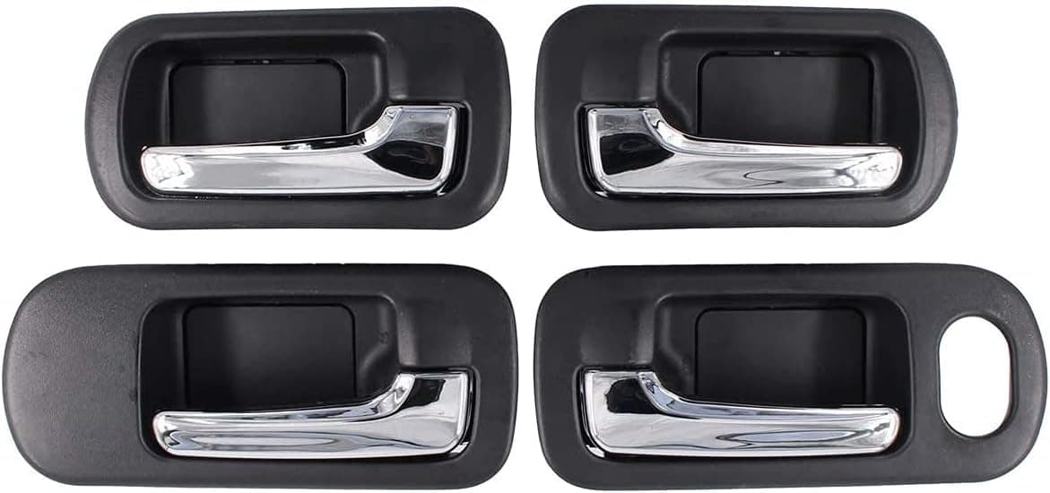 NewYall Set of 4 Front Rear Left Right Side Interior Door Handles for Honda Civic 2001-2005