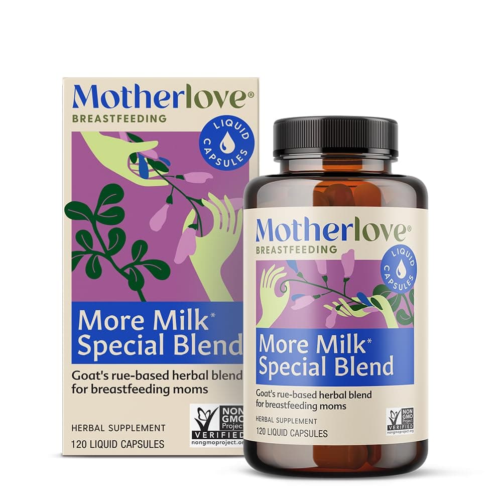 Motherlove More Milk Special Blend 120 Capsule Value Size Herbal Lactation Supplement wGoats Rue to Build Breast Tissue Support Breast Milk SupplyNonGMO Organic Herbs Vegan SoyFree