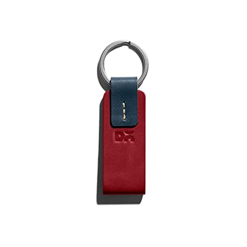 DailyObjects Hand Stitched Trooper Durable Crunch Leather Keyring (Red)