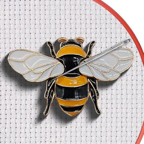 Magnetic Needle Minder Magnet Embroidery Accessories and Supplies Embroidery Needle Holder Cross Stitch Holder Needlework Supplies Cardinal Bee