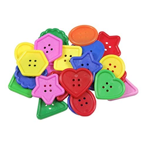 Roylco R-2143 Really Big Buttons, 3.6" Wide, 7.4" Length, 3.2" Height (30 Pieces)