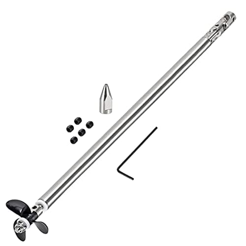 uxcell 4mm Drive Shaft, L250mm Shaft, L200mm Sleeve, D36mm Propeller, Fit for 3.17mm Motor Shaft