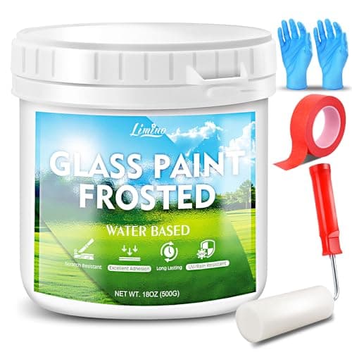 Frosted Glass Paint - 18oz Windows Privacy Paint, UV Resistant and Waterproof Frosted Glass Spray for Bathroom Kitchen Door and Office Window Frosting Surfaces, Peep-Proof Mirror Film