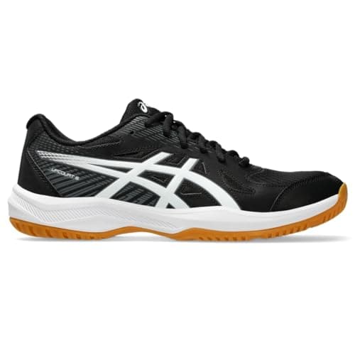 ASICS Men's Upcourt 6 Volleyball Shoes, 10, Black/White