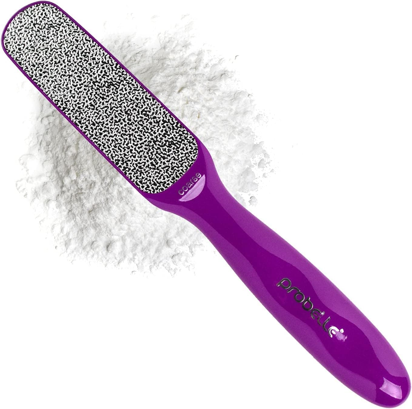 Probelle Double Sided Multidirectional Nickel Foot File Callus Remover Immediately Reduces calluses and Corns to Powder for Instant Results Safe Tool Purple
